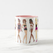 Mode-Tasse Zweifarbige Tasse (Mittel)