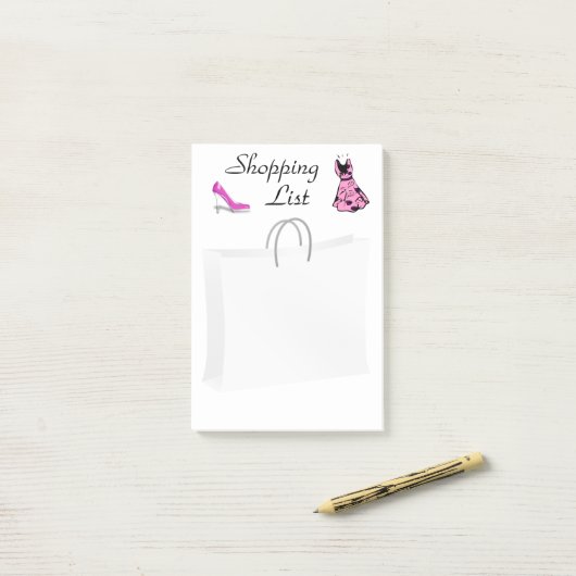 Mode-themenorientierte Post-it Klebezettel (Auf Schreibtisch)