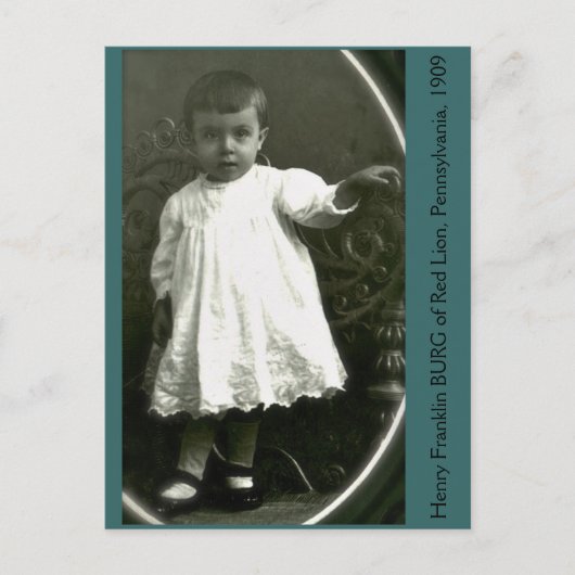 Mode-Toddler von 1909 Postkarte (Vorderseite)