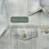 Mode Trendy Sage Green: Handgeschriebene Kalligrap Namensschild (Beispiel)