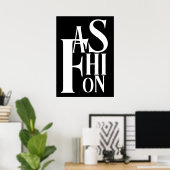 Mode Typografie Poster (Heimbüro)