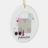 Mode und Accessoires Keramik Ornament (Rechts)