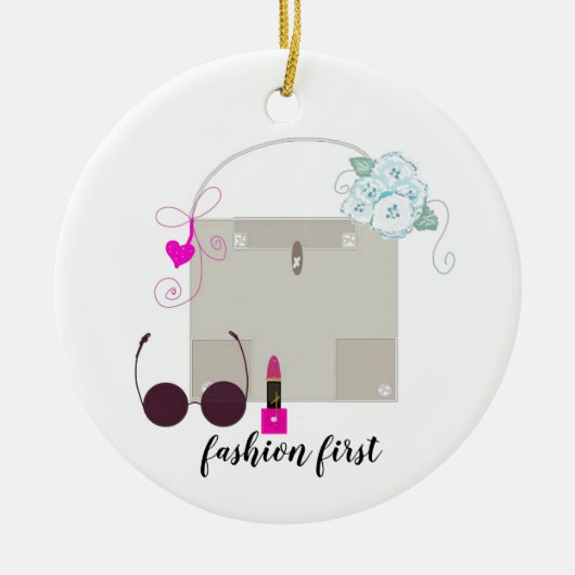 Mode und Accessoires Keramik Ornament (Vorne)