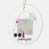 Mode und Accessoires Keramik Ornament (Links)