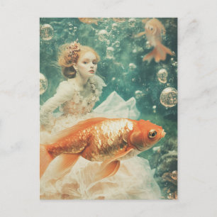 Mode und Goldfish Postkarte