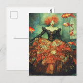 Mode und Goldfish Postkarte (Vorne/Hinten)