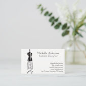 Mode und Kleidung Visitenkarte (Stehend Vorderseite)