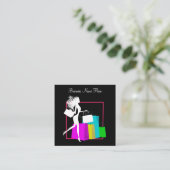 Mode- und Shopping-Concierge Quadratische Visitenkarte (Stehend Vorderseite)