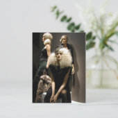 Mode und Stil Postkarte (Stehend Vorderseite)