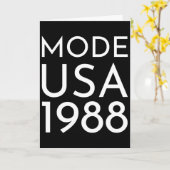 Mode Usa 1988 M Tour Karte (Gelbe Blume)