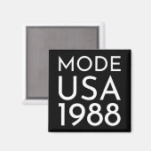 Mode Usa 1988 M Tour Magnet (Vorderseite/Rückseite)