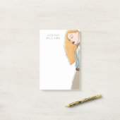 Mode-Vignette Post-it Klebezettel (Auf Schreibtisch)