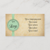 Mode Vintag Visitenkarte (Rückseite)