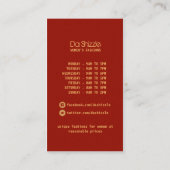 Mode-Visitenkarte DA Shizzle2 Visitenkarte (Rückseite)