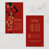 Mode-Visitenkarte DA Shizzle Visitenkarte (Vorne/Hinten)