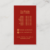 Mode-Visitenkarte DA Shizzle Visitenkarte (Rückseite)