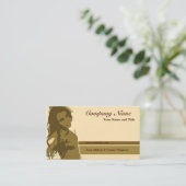 Mode-Visitenkarte Visitenkarte (Stehend Vorderseite)