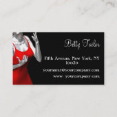 Mode-Visitenkarte Visitenkarte (Rückseite)