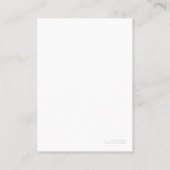 Mode-Visitenkarten Visitenkarte (Rückseite)