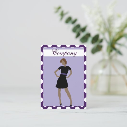 Mode Visitenkarten Visitenkarte (Stehend Vorderseite)