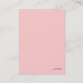 Mode-Visitenkarten Visitenkarte (Rückseite)