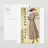 Mode von 1916 postkarte (Vorne/Hinten)