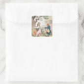 Mode vor Leichtigkeit oder eine gute Verfassung .. Quadratischer Aufkleber (Tasche)