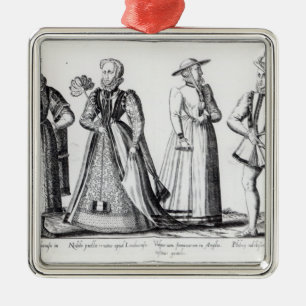 Mode während des Tudor Zeitraums Ornament Aus Metall