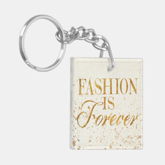 Mode wilden Apples | ist für immer - Girly Zitat Schlüsselanhänger (Vorderseite links)