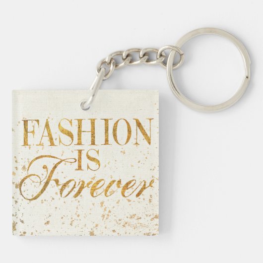 Mode wilden Apples | ist für immer - Girly Zitat Schlüsselanhänger (Rückseite)