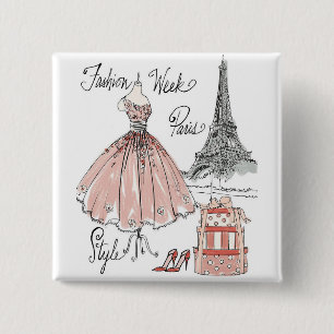 Mode-Wochen-Art wilden Apples   Paris Button
