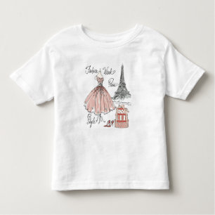 Mode-Wochen-Art wilden Apples   Paris Kleinkind T-shirt