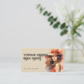 Mode Woman Watercolor Style Visitenkarte (Stehend Vorderseite)