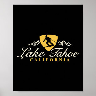 Modeartikel Lake Tahoe Kalifornien Schneebedeckter Poster