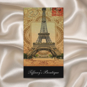 Modebeauty-stilvoller Vintager Paris-Eiffelturm Visitenkarte