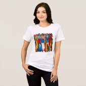 Modebewusst Tri-Blend Shirt (Vorderseite voll)