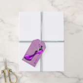 Modebewusste Dame in Stilettos Geschenkanhänger (Mit Garn)