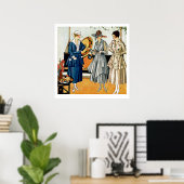 Modebewusste Damen Poster (Heimbüro)