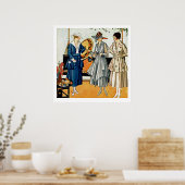 Modebewusste Damen Poster (Küche)