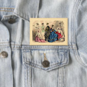 Modebewusste viktorianische Damen Button (Insitu)
