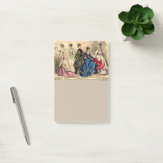 Modebewusste Viktorianische Damen Post-it Klebezettel (Büro)