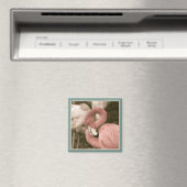 Modebewusster Flamingo Magnet (In Situ (Geschirrspüler))