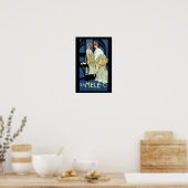 Modebewusster Spiegelblick Poster (Küche)