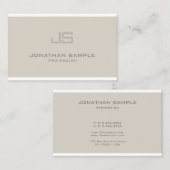 Modebewusstes Monogramm Modernes Berufliches Desig Visitenkarte (Vorne/Hinten)