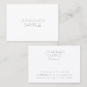 Modebewusstes Sleek Design Modernes, Berufliches S Visitenkarte (Vorne/Hinten)