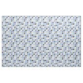 Modeblau-weiß-Hahnentrittmuster Stoff (Yard (91,4 cm))