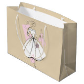 Modebriefe neutrale Geschenktasche Große Geschenktüte (Rückseite Schrägansicht)