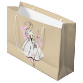 Modebriefe neutrale Geschenktasche Große Geschenktüte (Vorderseite Schrägansicht)