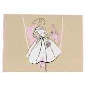 Modebriefe neutrale Gruppe Geschenktasche groß pin Große Geschenktüte (Rückseite)