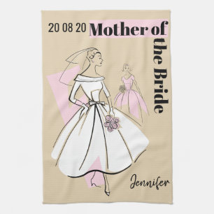 Modebriefe neutrale Gruppenmutter von Bride Geschirrtuch